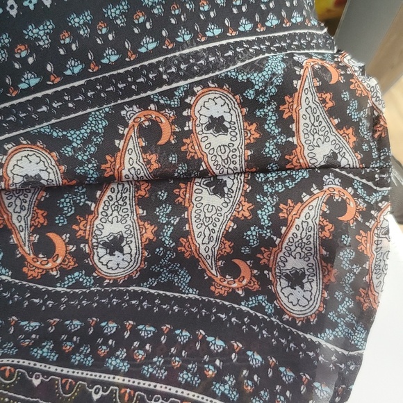 SAMI & JO Sides Paisley Boho 70's Style Hilo Decorative Crochet Dress M … - Picture 8 of 17